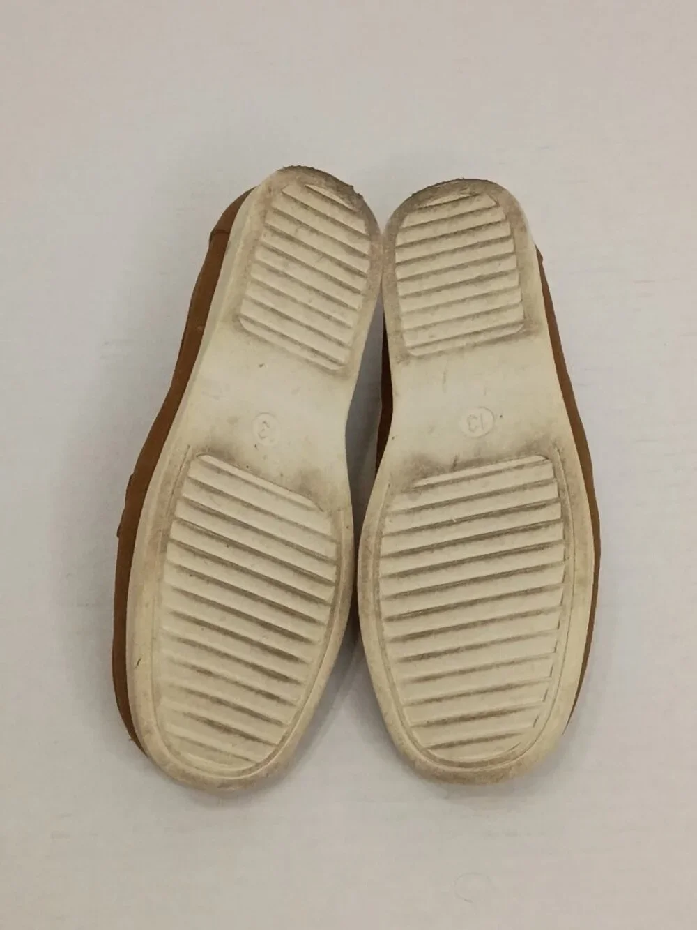 Cat & Jack Boys Alden Faux Suede Slip-On Loafers Size 13 Cognac